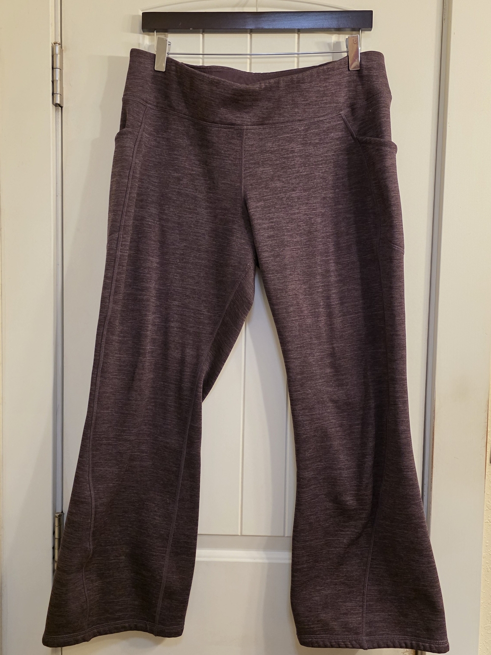 Title Nine Crash Bootcut Petite Tights Plum XL